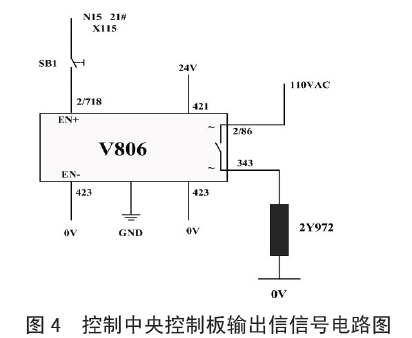 包裝機控製中央控製板輸出信號電路圖