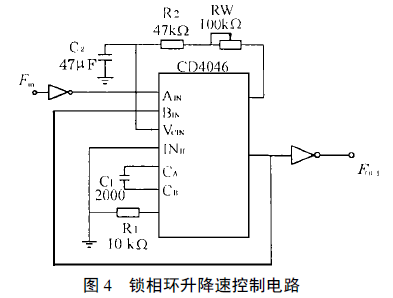 鎖相環升降速控製電路圖