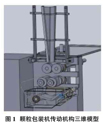 顆粒包裝機傳動機構三維模型圖