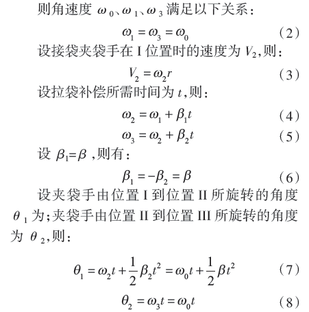 包裝袋速度關係圖