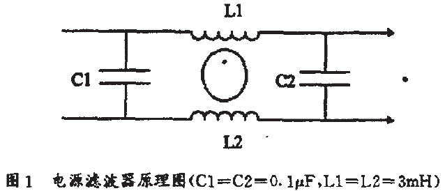 電源濾波器原理圖