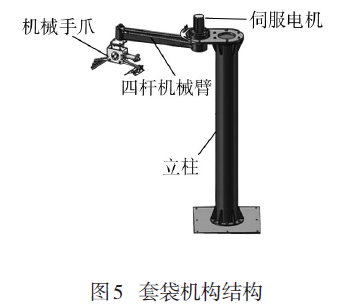 回轉式水泥包裝機套袋機構結構圖